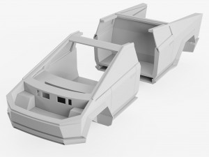 Tesla Cybertruck 3Dプリントモデル
