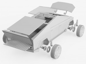 Tesla Cybertruck 3Dプリントモデル