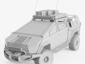SUV Tesli Cybertruck Model do druku 3D