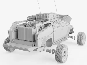 Tesla Cybertruck SUV 3D Print Model