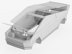 Tesla Cybertruck Cover Model do druku 3D