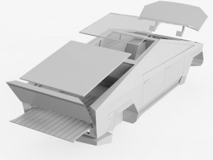 Tesla Cybertruck Cover Model do druku 3D