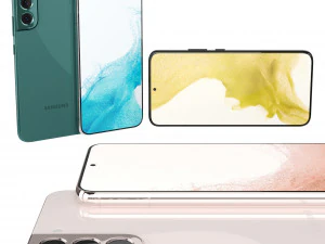 Samsung Galaxy S22 and S22 Plus All Color 3D Model