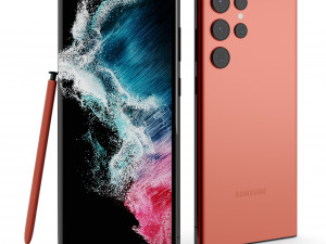 Samsung Galaxy S22 Plus and S22 Ultra All Color Model 3D
