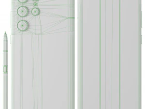 Samsung Galaxy S22 Plus and S22 Ultra All Color 3D Model