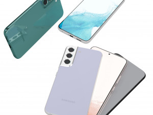 Samsung Galaxy S22 Plus and S22 Ultra All Color Model 3D