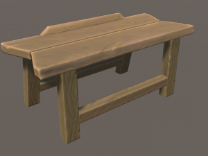 Stepladder Chair Lowpoly Model 3D