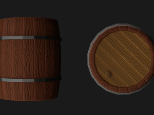 Barrel Lowpoly Modelo 3D