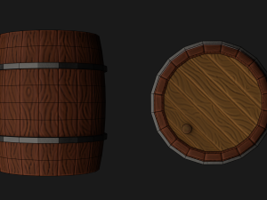 Barrel Lowpoly Modelo 3D