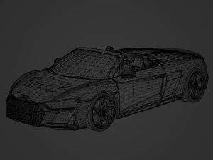 Audi R8 Spyder Plus 2021 3D 模型