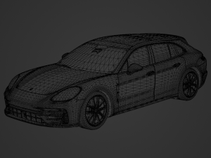 Porsche Panamera Turbo S Sport Turismo 2021 Modelo 3D