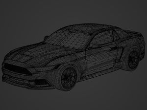 Mustang NotchBack 2017 3D-Modell