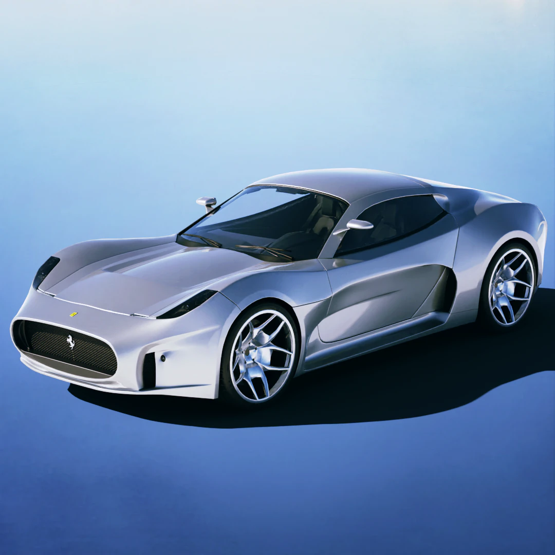 Ferrari F430 Concept 2008 3D Model .c4d .max .obj .3ds .fbx .stl .blend