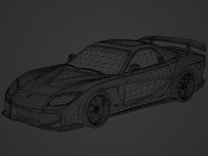 Mazda RX-7 Veilside Fortune 1997 3D 모델
