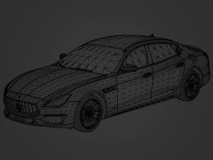 Maserati Quattroporte GTS 2017 3D Model