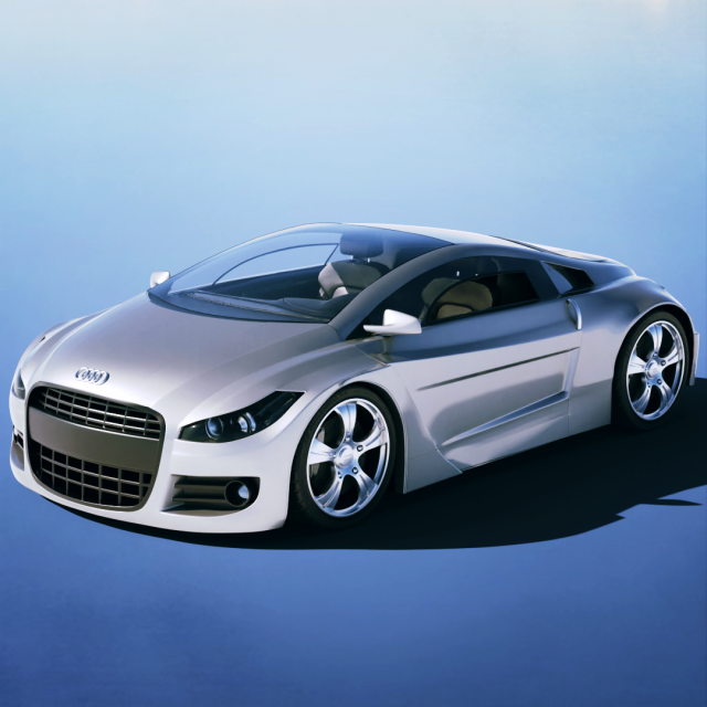 Audi Aquaris Concept 2003 Model 3D .c4d .max .obj .3ds .fbx .stl .blend 