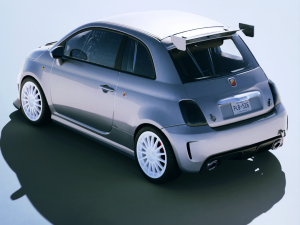 Abarth 695 Assetto Corse Evoluzione Trofeo 2014 3D Модель