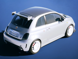 Abarth 695 Assetto Corse Evoluzione Trofeo 2014 3D Модель