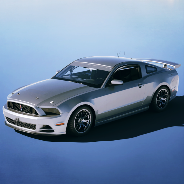 Mustang Boss 302 2013 3D Model .c4d .max .obj .3ds .fbx .stl .blend 