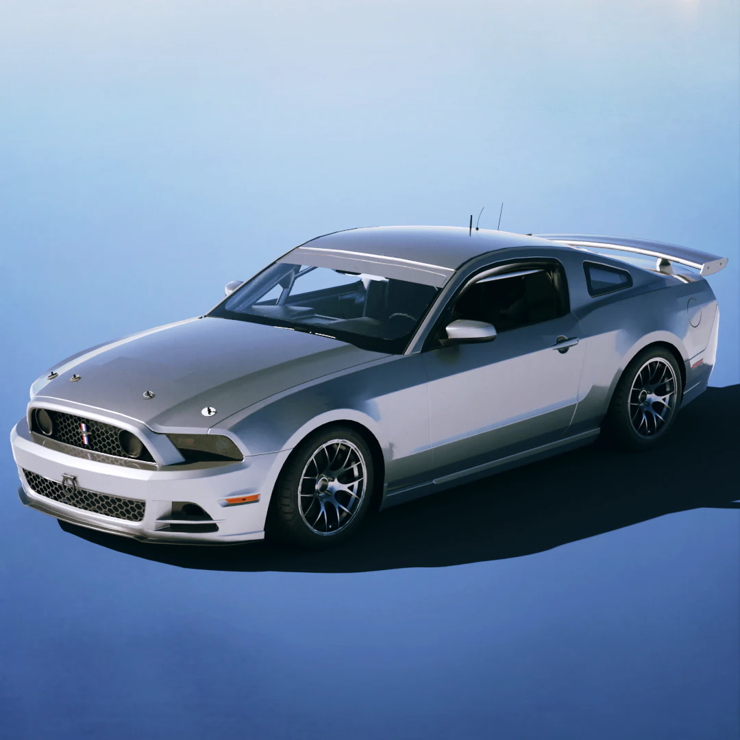 Mustang Boss 302 2013 3D Model .c4d .max .obj .3ds .fbx .stl .blend