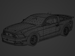 Mustang Boss 302 2013 3D Model