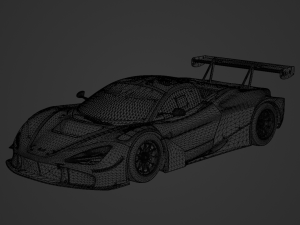 McLaren 720s GT3X 2021 3D Модель