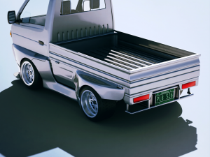 Suzuki Carry Kei Truck 1993 Modèle 3D