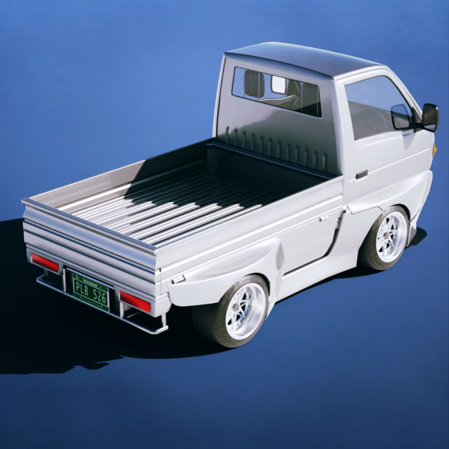 Download Suzuki Carry Kei Truck 1993 3D Model