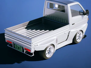 Suzuki Carry Kei Truck 1993 3D Model