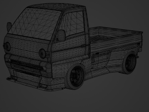 Suzuki Carry Kei Truck 1993 Modèle 3D