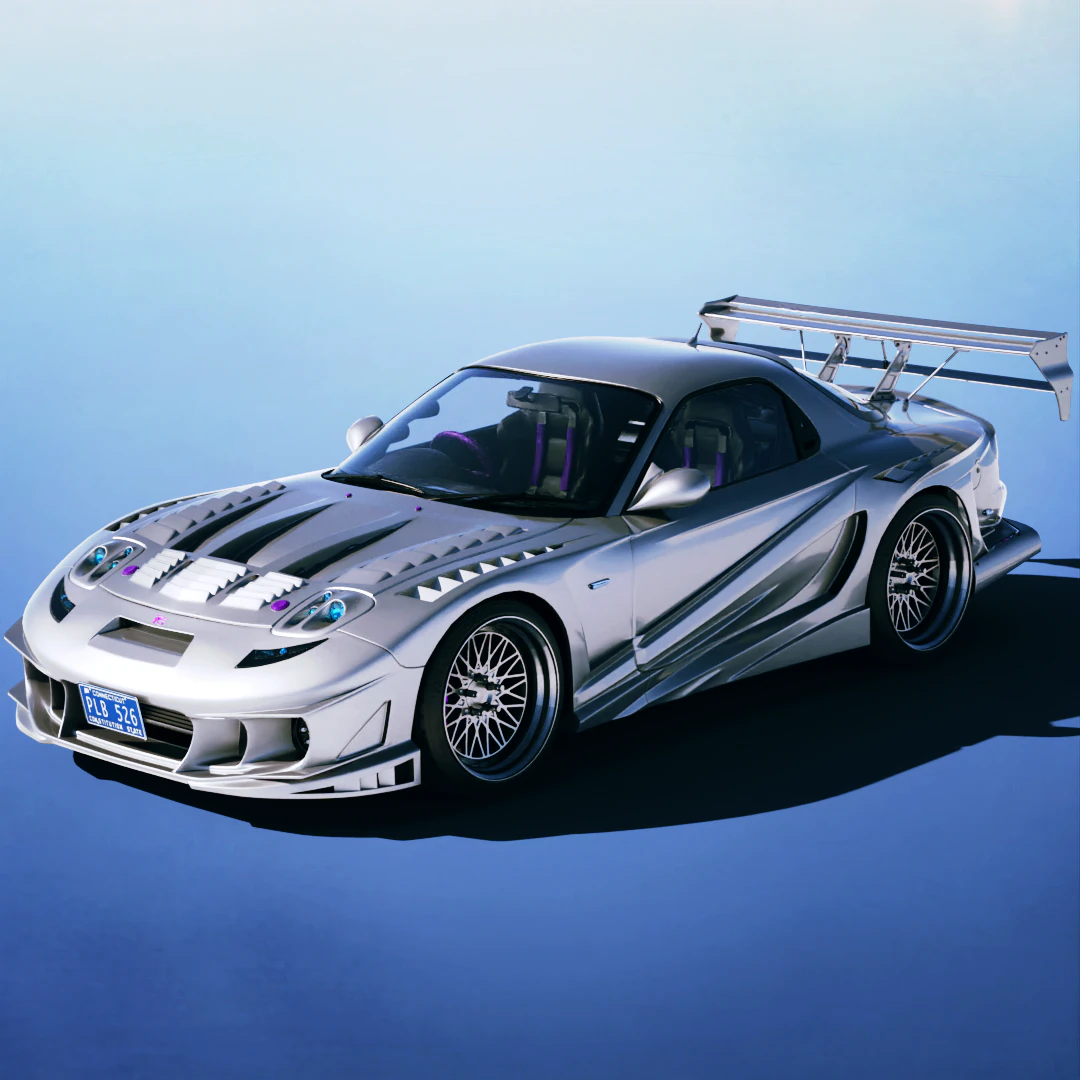 Mazda RX-7 FD3S Abflug Anibus 1994 3D Model .c4d .max .obj .3ds .fbx .stl .blend 