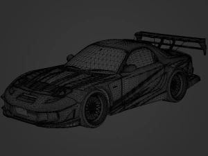 Mazda RX-7 FD3S Abflug Anibus 1994 3D Model