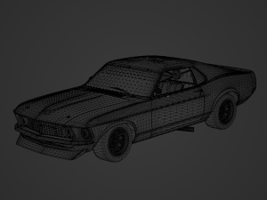 Mustang Boss 302 Trans Am 1969 3D Model