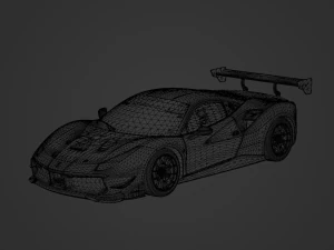 Ferrari 488 Challenge Evo 2020 3D Model