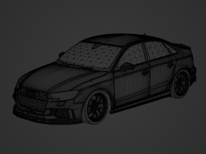 Audi RS3 Sedan 2020 3D 模型