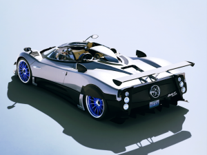 Pagani Zonda HP Barchetta 2021 3D 模型