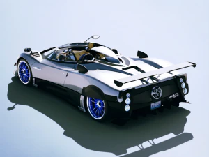 Pagani Zonda HP Barchetta 2021 3D Model