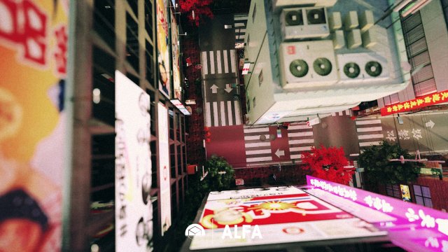Japanese Styled Block Of building 3D Модель .c4d .max .obj .3ds .fbx .stl .blend 