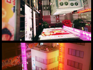 Japanese Styled Block Of building 3D Model
