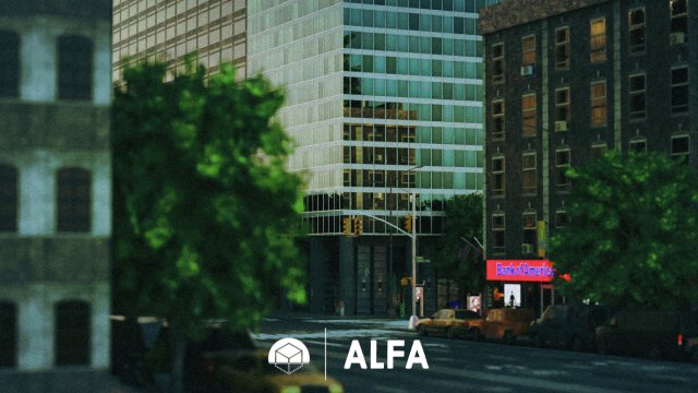American Styled Block Of Buildings 3D Model .c4d .max .obj .3ds .fbx .stl .blend 