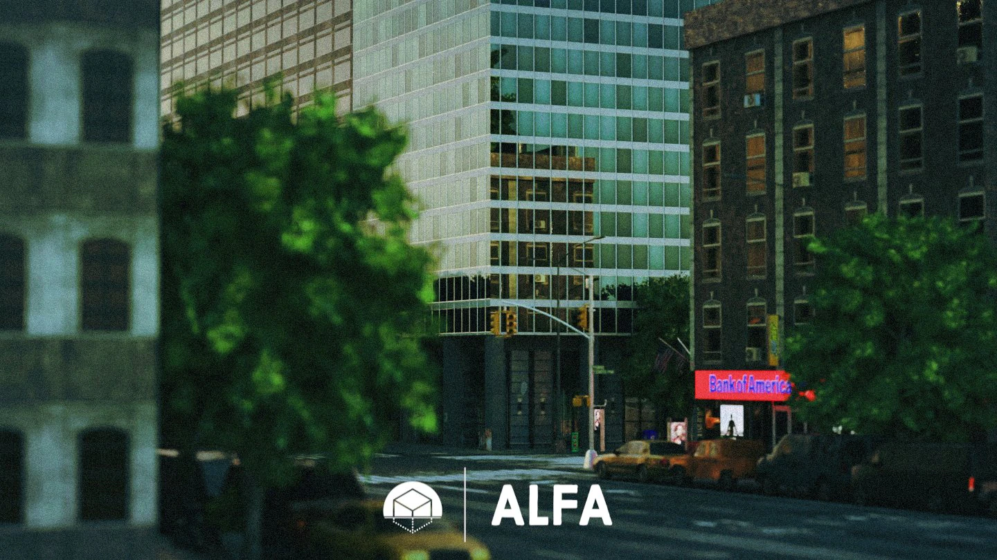American Styled Block Of Buildings 3D Model .c4d .max .obj .3ds .fbx .stl .blend 