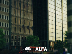 American Styled Block Of Buildings 3D Model
