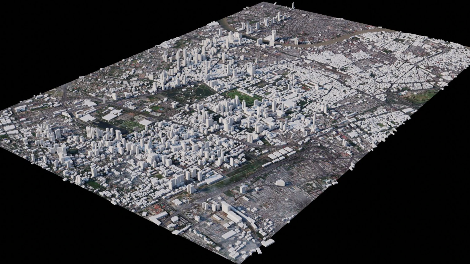 Bangkok - Thailand 3D Model .c4d .max .obj .3ds .fbx .stl .blend 
