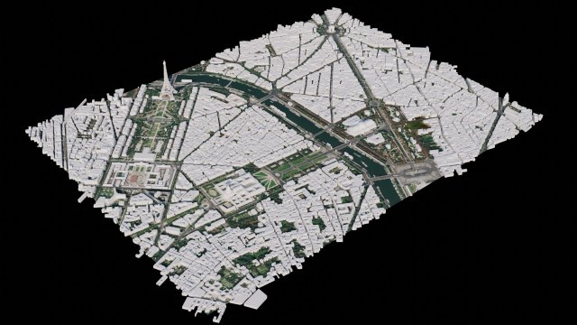 Paris - France Modelo 3D .c4d .max .obj .3ds .fbx .stl .blend 