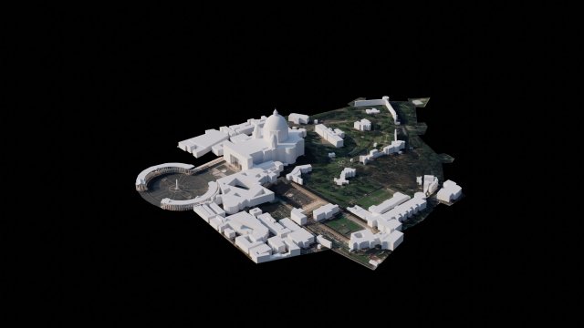 Civis Vaticana - Italy 3D Model .c4d .max .obj .3ds .fbx .stl .blend 