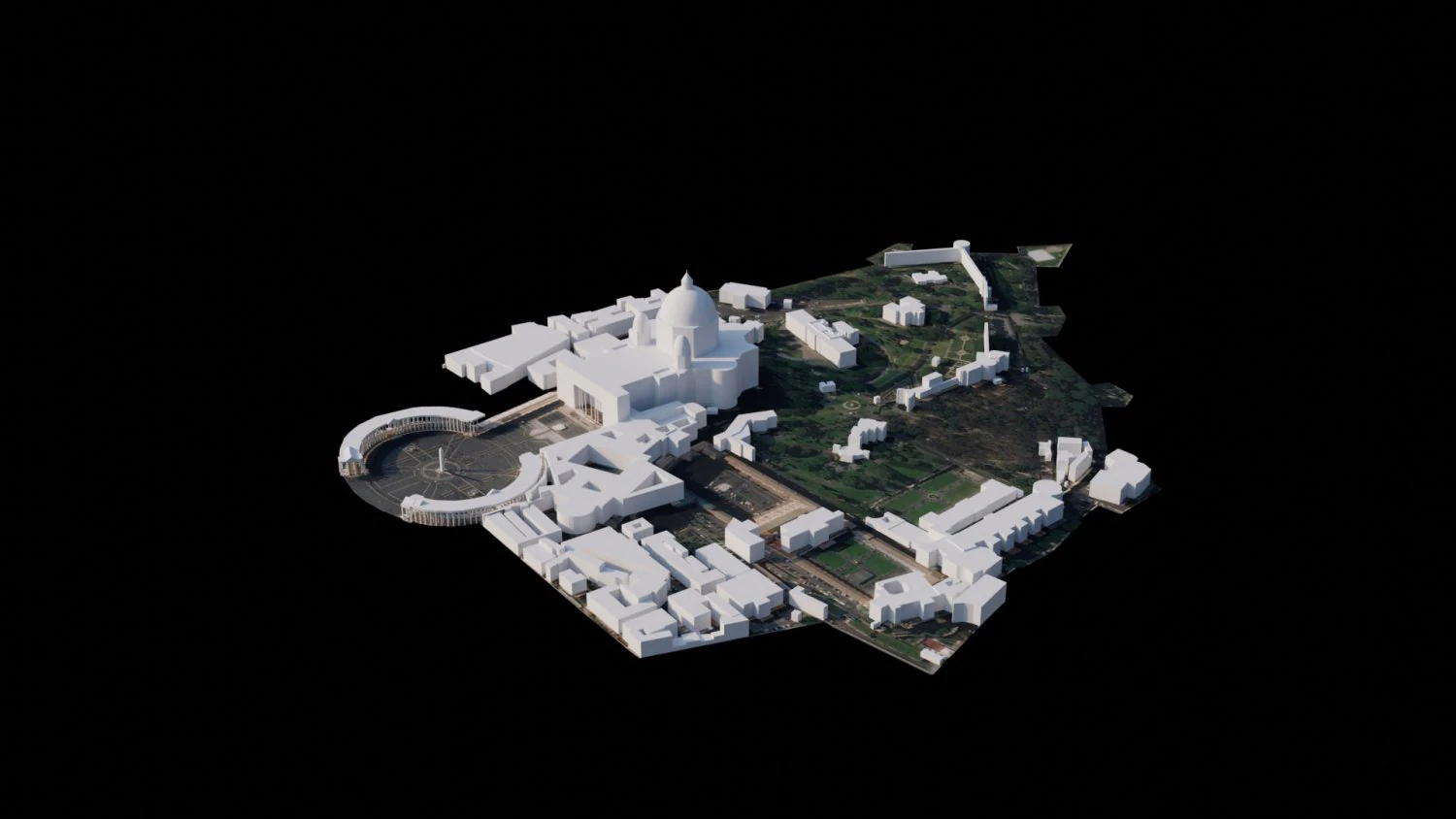 Civis Vaticana - Italy 3D Model .c4d .max .obj .3ds .fbx .stl .blend 