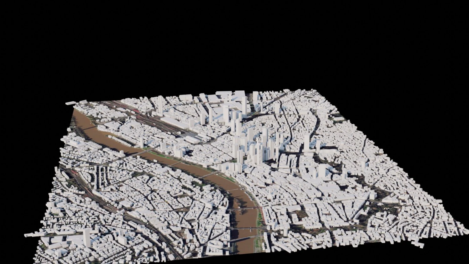 Frankfurt - Germany 3D Model .c4d .max .obj .3ds .fbx .stl .blend 