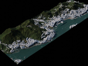 Hong Kong - China 3D Модель