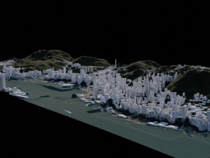Hong Kong - China 3D Model