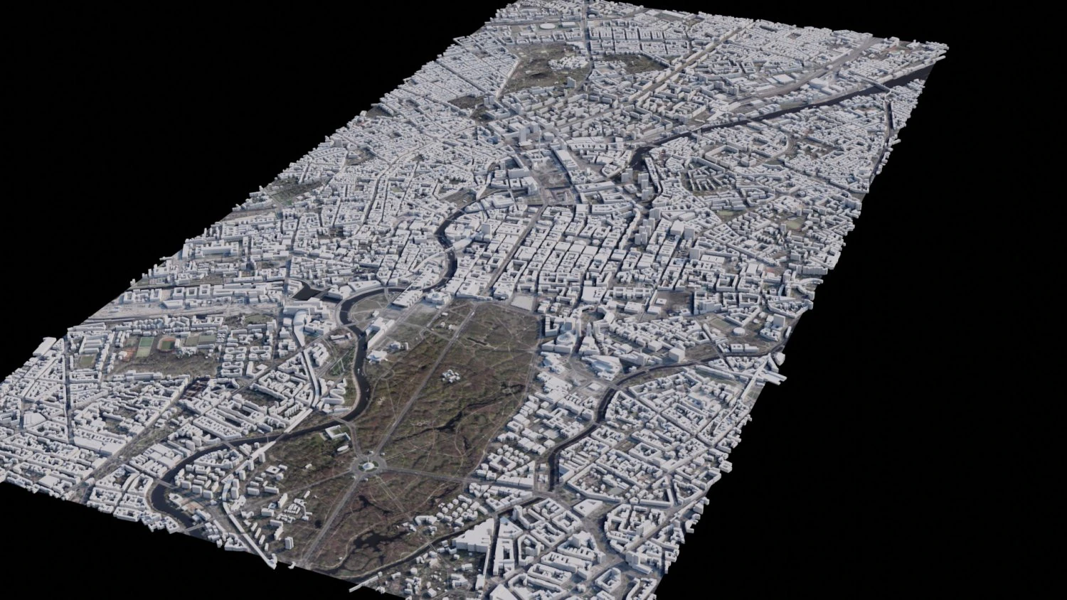 Berlin - Germany 3D Model .c4d .max .obj .3ds .fbx .stl .blend 